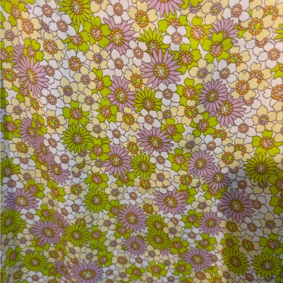 Zara Satin Effect Green & Purple Floral Spaghetti Strap Midi Dress Size L - Picture 5 of 8